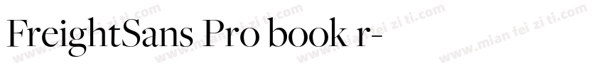 FreightSans Pro book r字体转换